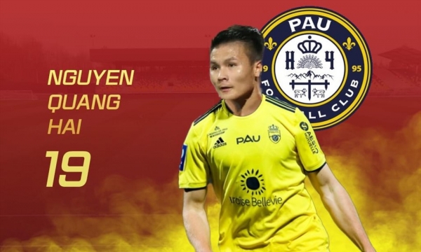 Quang Hải tự tin không ngại bày tỏ tham vọng ở họp báo ra mắt Pau FC