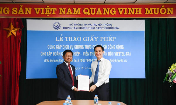 Viettel Telecom được cấp phép dịch vụ chữ ký số từ xa MySign