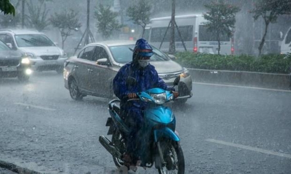 Áp thấp nhiệt đới đã đi vào khu vực Quảng Bình đến Thừa Thiên Huế, gây mưa lớn