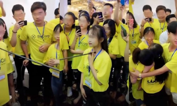 'Sốc' với clip nhóm đa cấp học làm giàu chọc gậy vào yết hầu