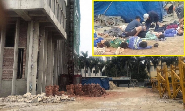 Lời kể kinh hoàng vụ rơi thang máy chở 11 công nhân ở Nghệ An
