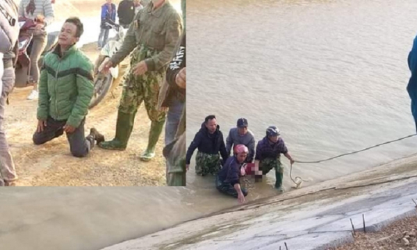 Đau xót những vết cào cấu tìm cách thoát nạn của bé trai đuối nước ở Nghệ An