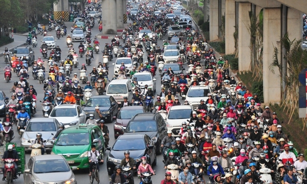 Hà Nội phấn đấu giảm ùn tắc giao thông và ô nhiễm môi trường