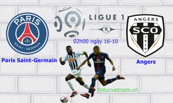 PSG vs Angers, 2h00 ngày 16/10, VĐQG Pháp (Ligue 1)