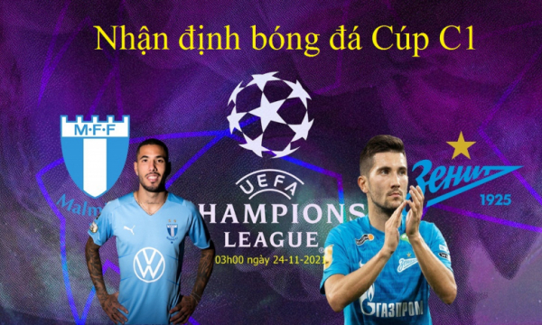 Nhận định Malmo vs Zenit Saint Petersburg, 3h00 ngày 24/11, cúp C1 châu Âu