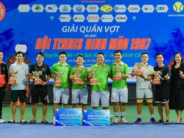 Sôi động giải quần vợt ra mắt Hội Tennis Đinh Mão 1987