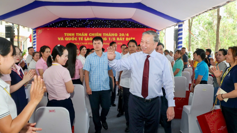 Toàn văn bài nói chuyện của Tổng Bí thư, Chủ tịch nước Tô Lâm với công nhân, người lao động Thành phố Hồ Chí Minh