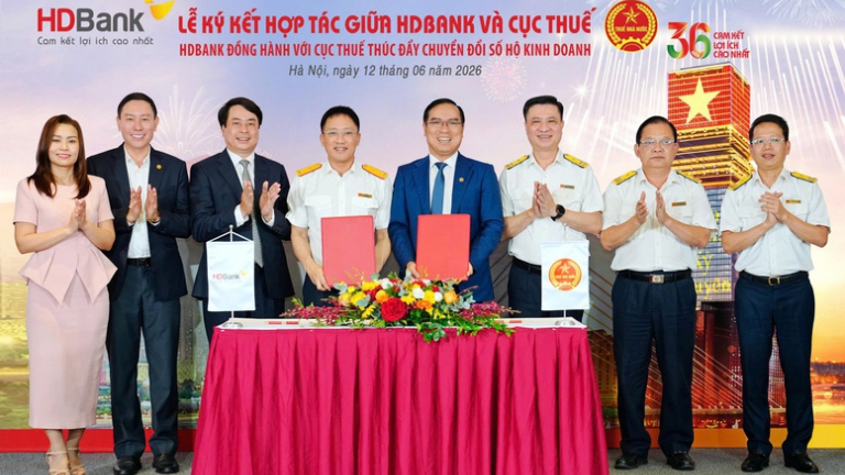 HDBank đồng hành cùng Cục Thuế thúc đẩy chuyển đổi số 
hộ kinh doanh
