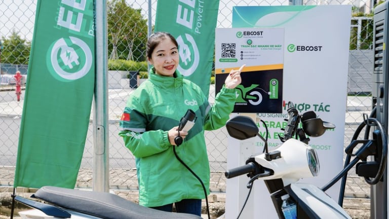 Grab đầu tư phát triển hạ tầng trạm sạc xe điện