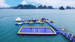 Sân pickleball nổi giữa biển Quảng Ninh gây sốt
