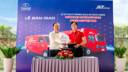THACO AUTO bàn giao lô 315 xe tải cho J&T Express Việt Nam