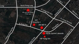 Hồ điều hòa gần Trung tâm Hành chính mới sắp hoàn thành