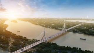 Hà Nội thông tin tiến độ xây Cầu Tứ Liên nối nội đô sang Đông Anh