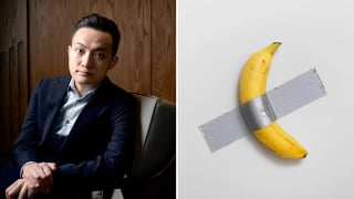 Ông trùm tiền điện tử Justin Sun ăn quả chuối 6,2 triệu USD