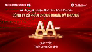 Xếp hạng tín nhiệm của TCBS ở mức AA-, triển vọng ‘ổn định’