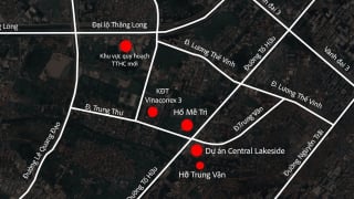 Hồ điều hòa gần Trung tâm Hành chính mới sắp hoàn thành