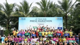 Hơn 500 nhà báo tham gia giải chạy Press Marathon 2024