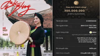 Hòa Minzy ủng hộ 300 triệu đồng giúp bà con Nghệ An vượt qua bão số 3