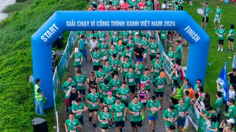 Giải chạy bộ ‘Vì Công trình xanh Việt Nam năm 2024’ thành công rực rỡ