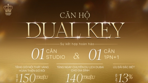 Nhân đôi cơ hội sinh lời với căn hộ Dual Key tại Golden Crown Hai Phong