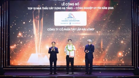 Xây lắp Hải Long lọt top 10 nhà thầu hạ tầng - công nghiệp uy tín năm 2025