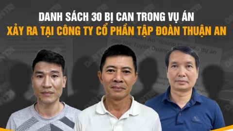 Danh tính 30 bị can và 5 dự án sai phạm trong vụ án tại Tập đoàn Thuận An