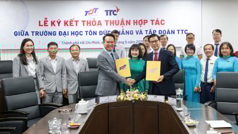 Tập đoàn TTC ký kết thỏa thuận hợp tác với Trường Đại học Tôn Đức Thắng