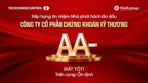 Xếp hạng tín nhiệm của TCBS ở mức AA-, triển vọng ‘ổn định’
