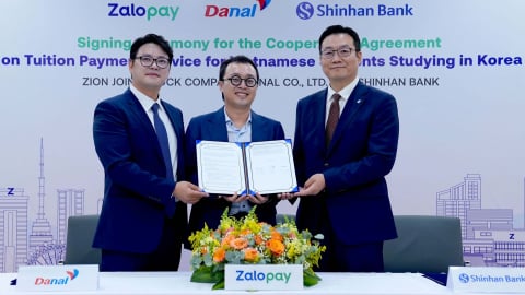 'Bắt tay' Danal và Shinhan, Zalopay ra mắt dịch vụ đóng học phí quốc tế