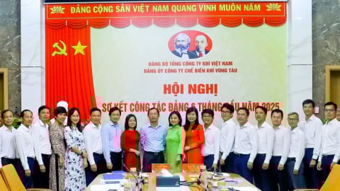 Đảng bộ PV GAS VUNG TAU hoàn thành xuất sắc công tác 6 tháng đầu năm 2025