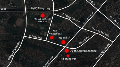 Hồ điều hòa gần Trung tâm Hành chính mới sắp hoàn thành