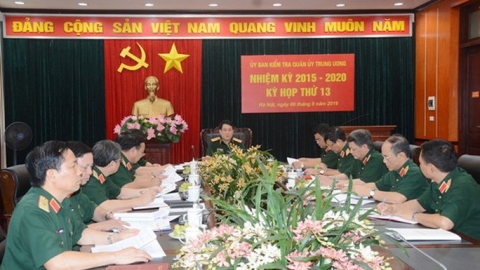 Ủy ban Kiểm tra Quân ủy Trung ương tước danh hiệu quân nhân của 7 đảng viên, giáng quân hàm 2 người
