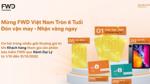 Cơ hội nhận 30 lượng vàng khi tham gia bảo hiểm FWD