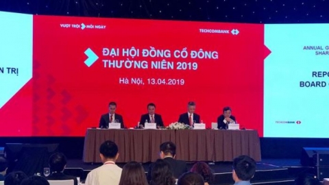 Techcombank đặt kế hoạch lợi nhuận 11.750 tỷ đồng năm 2019, đứng thứ 2 trong hệ thống ngân hàng Việt Nam