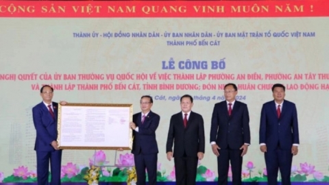 Thị xã Bến Cát 'lên đời', Bình Dương có nhiều thành phố nhất cả nước