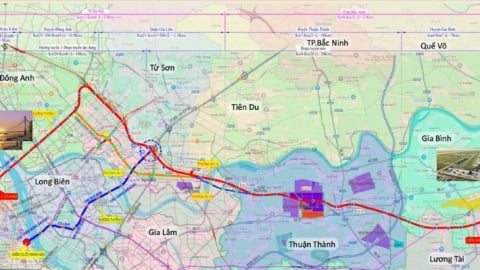 Đầu tư 56.200 tỷ làm đường dài 33km nối sân bay Gia Bình với Hà Nội