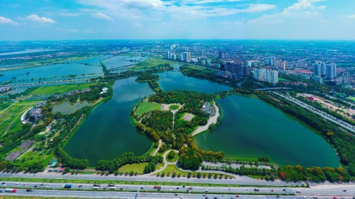 Những 'lá phổi xanh' của Hà Nội nhìn từ trên cao