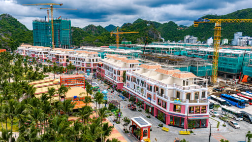 Đại đô thị du lịch nghỉ dưỡng lấn biển đang dần thành hình trên đảo Cát Bà