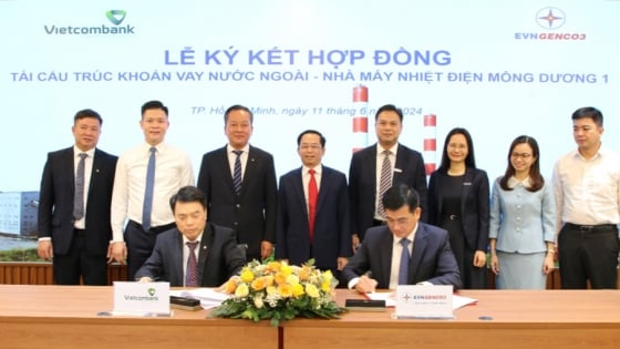 EVNGENCO3 và Vietcombank ký hợp đồng tái cấu trúc khoản vay nước ngoài - Dự án NMNĐ Mông Dương 1
