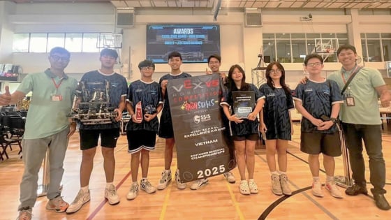 Trường Đinh Thiện Lý nắm quyền tham dự Giải Vô địch Thế giới VEX Robotics 2025