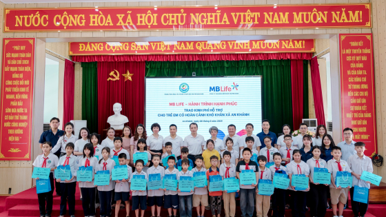 'MB Life - Hành trình hạnh phúc”: Hỗ trợ cho trẻ em có hoàn cảnh khó khăn
