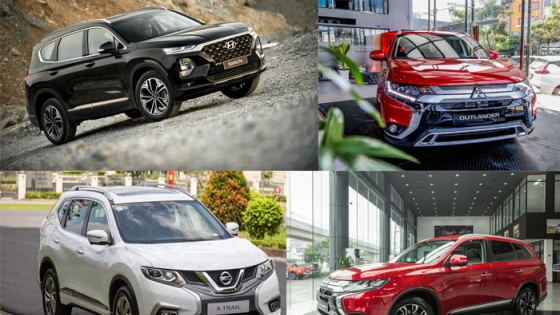 Chọn xe lắp ráp Mitsubishi Outlander 2020 hay Nissan X-Trail, Hyundai SantaFe?