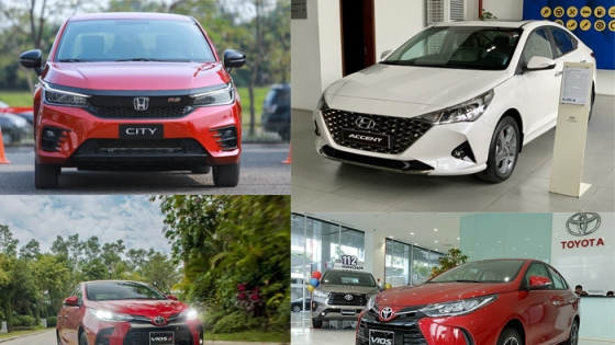 3 mẫu sedan hạng B tầm giá 500-600 triệu đồng phù hợp chơi Tết 2022