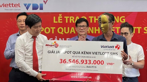 Một người dùng Viettel trúng Jackpot hơn 36 tỷ đồng