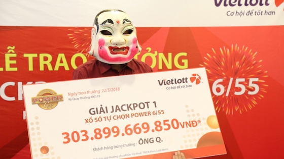 Giải độc đắc Vietlott hơn 314 tỷ đồng đã có chủ