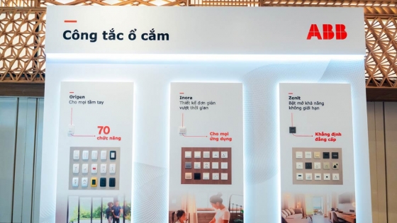 ABB ra mắt sản phẩm công tắc và ổ cắm điện thế hệ mới 