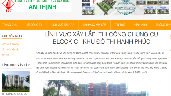 Nợ gần 21 tỷ đồng tiền thuế, Xây dựng An Thịnh bị cưỡng chế