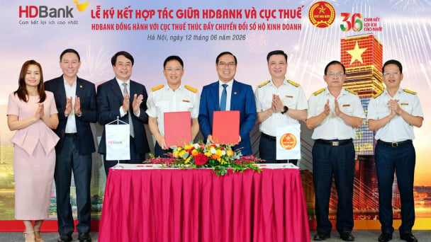 HDBank đồng hành cùng Cục Thuế thúc đẩy chuyển đổi số hộ kinh doanh