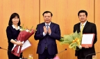 Bộ trưởng Đinh Tiến Dũng trao quyết định bổ nhiệm 2 lãnh đạo Vụ Tổ chức cán bộ