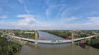 Long An hợp long cầu gần 576 tỷ đồng bắc qua sông Vàm Cỏ Tây